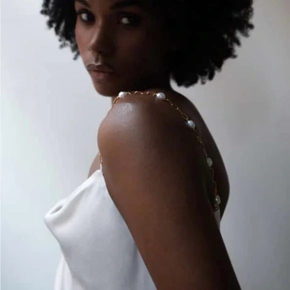 Jenny Yoo Andrea Ivory Satin Midi Dress - Picture 4 of 4